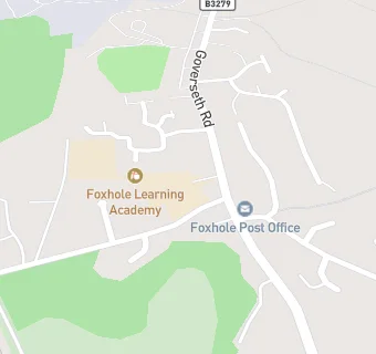 map for Foxhole Primary School