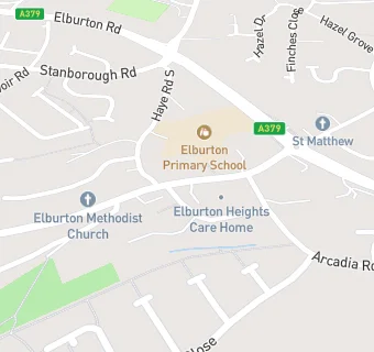 map for Elburton Heights Nursing Home