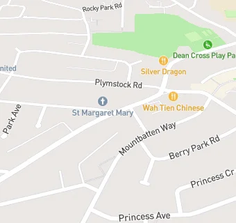 map for Dean Cross Surgery