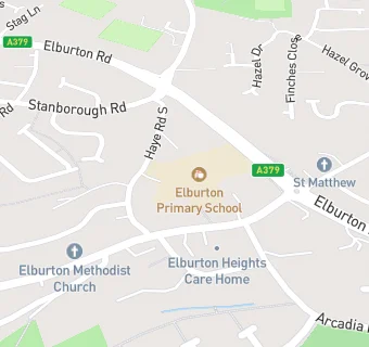 map for Elburton Primary School