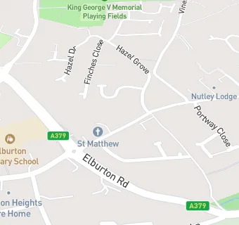 map for St Matthews Church