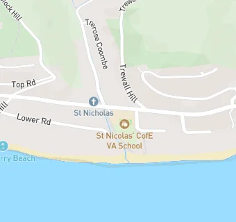 map for St Nicolas C Of E VA School