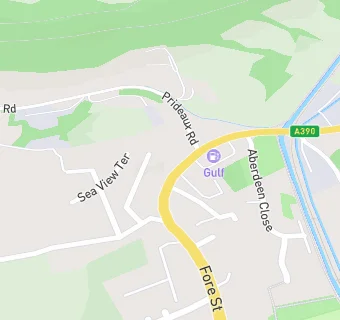 map for St. Blazey Service Station