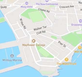 map for West Hoe Fryers