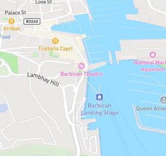 map for Bertie's on the Barbican