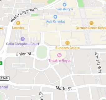 map for Theatre Royal