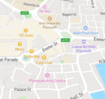 map for Nando's