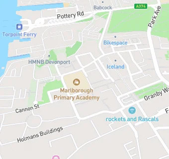 map for Marlborough Primary School