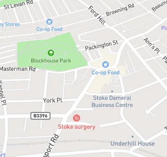 map for Stoke Bar