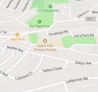 map for CATERed at Lipson Vale Primary School