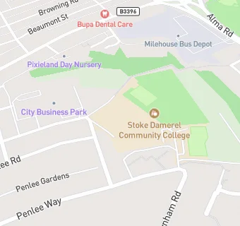 map for Stoke Damerel Community College