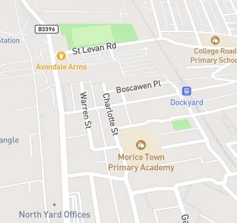 map for CATERed at Morice Town Primary School