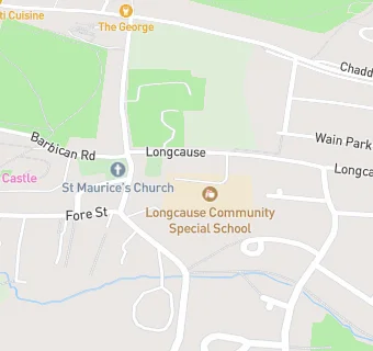 map for Longcause Community Special School