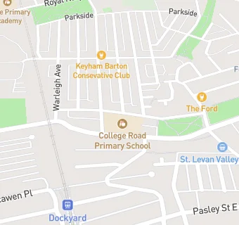 map for College Road Primary School