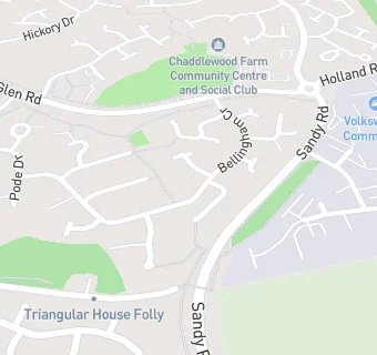 map for Chaddlewood Surgery