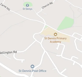 map for St Dennis VA CofE Infant and Nursery School