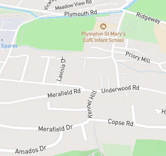 map for Merafield View Nursing Home