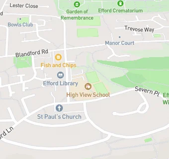 map for High View School