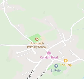 map for Ugborough Primary School