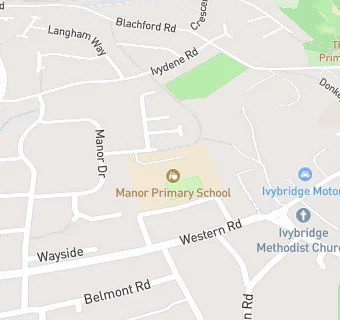 map for Manor Primary School, Ivybridge