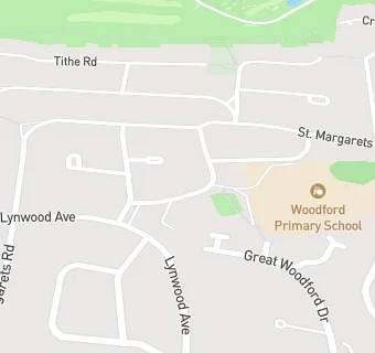 map for Woodford Primary School