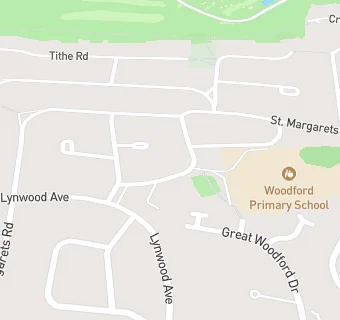 map for Woodford Community Preschool