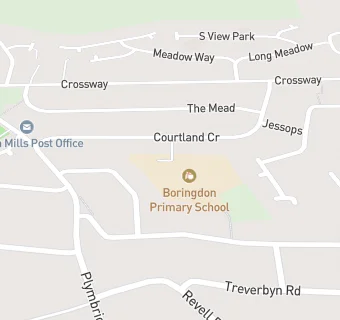 map for Boringdon Primary School