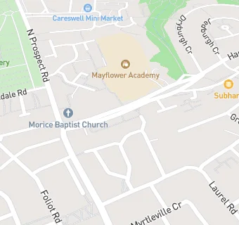 map for CATERed at Mayflower Community Primary School