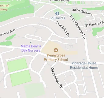 map for Pennycross Primary School