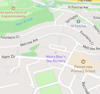 map for Mama Bear's Day Nursery