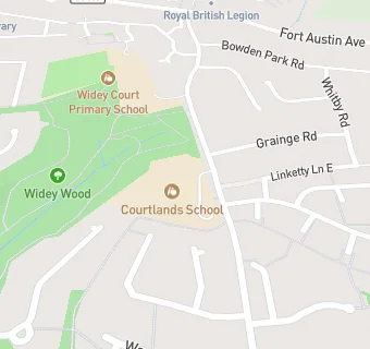 map for Courtlands School