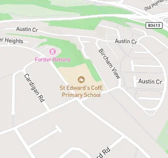 map for St Edward's CofE Primary School