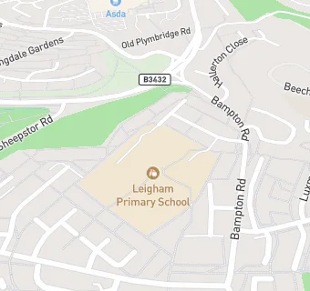 map for Leigham Infants' School