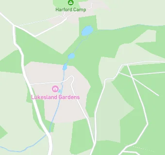 map for Lukesland Garden Tea Room