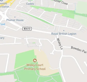 map for Widey Court Pre-School