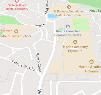 map for Marine Academy Plymouth