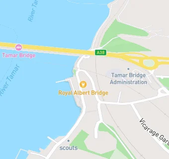 map for Royal Albert Bridge Inn