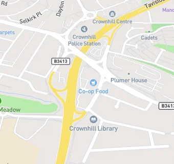 map for Crownhill Chinese Takeaway