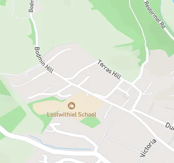 map for Lostwithiel Primary School