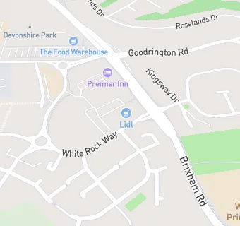 map for Beefeater and Premier Inn