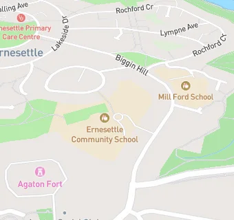 map for Ernesettle Junior School