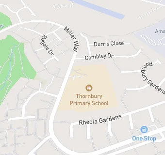 map for Thornbury Primary School