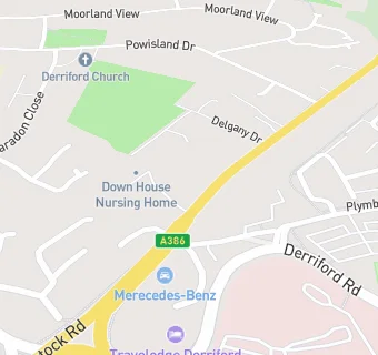 map for Down House Nursing Home