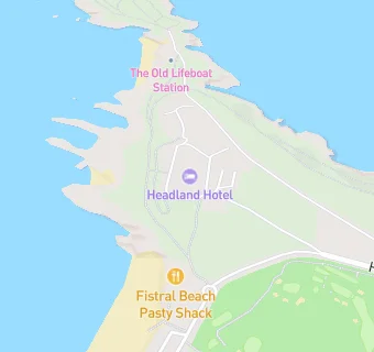 map for Headland Hotel