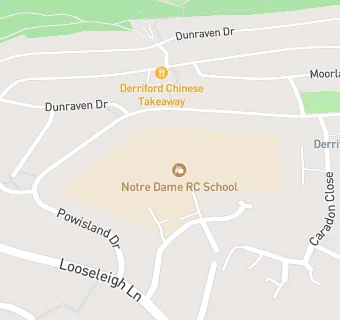 map for Notre Dame R. C. School