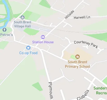 map for South Brent Community Fridge