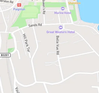 map for Great Western Hotel