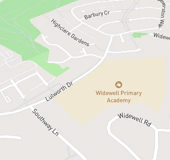 map for CATERed at Widewell Primary School