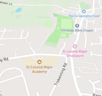 map for St Columb Major Academy