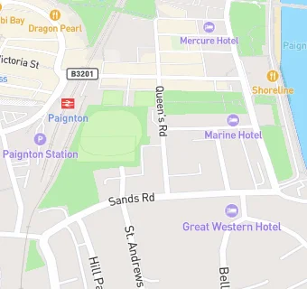 map for The Queens Hotel